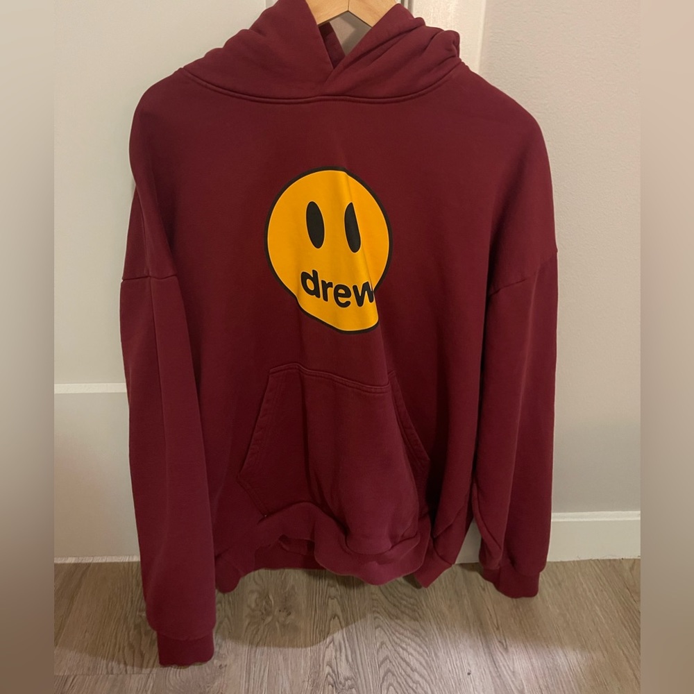 Burgundy Drew House hoodie
